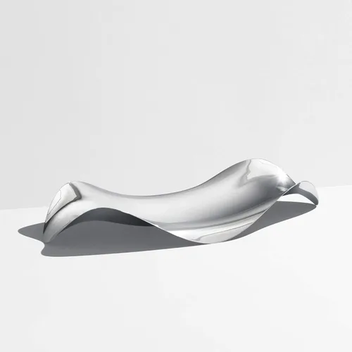 Vista 4 de Georg Jensen Bandeja para servir de acero inoxidable Cobra