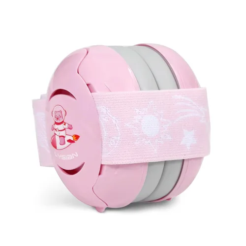 Vista 11 de LYSIAN Orejeras con reducción de ruido para bebés, auriculares con cancelación de ruido de 25 dB para bebés y niños, perfectos para dormir, viajes