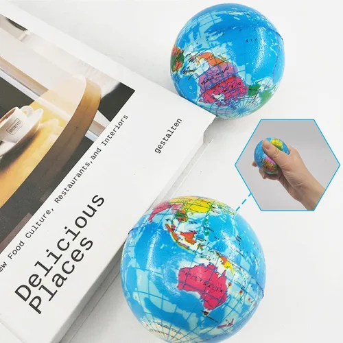 Vista 4 de 24 bolas de globo para apretar, bola hinchable de 2.5 pulgadas, bola blanda de tierra, minibolas de espuma para apretar