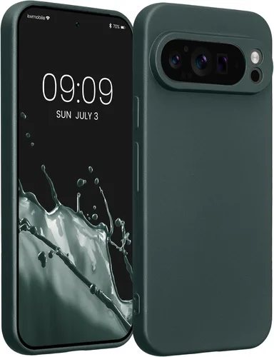 Vista 192 de kwmobile Funda compatible con Google Pixel 9 - Funda protectora delgada de TPU para teléfono - Acabado mate suave - Piedra antigua