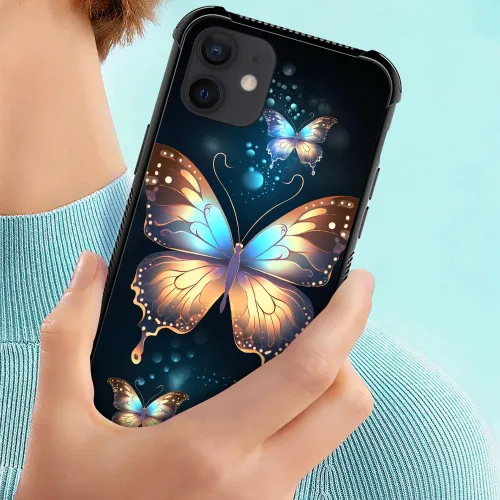 Vista 356 de Funda compatible con iPhone 8, a prueba de golpes, antiarañazos, bandera de ciervos de cola blanca de grano de madera estadounidense