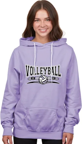 Vista 37 de Go All Out Sudadera con capucha para hombre y mujer con diseño fresco de voleibol