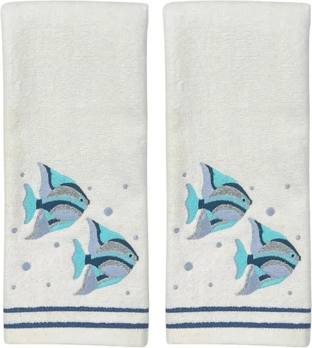 Vista 35 de Serafina Home Toallas de mano náuticas para huéspedes: Coastal Love Anchors The Soul, 2 piezas suaves y absorbentes
