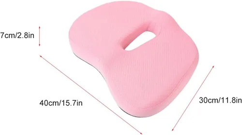 Vista 8 de Almohada elástica suave con forma de dona, cojín ortopédico para silla de oficina, cojín de espuma viscoelástica para silla de ruedas con diseño