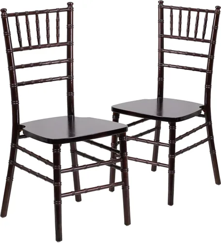 Vista 11 de Flash Furniture - Silla Chiavari de madera negra de la serie HERCULES