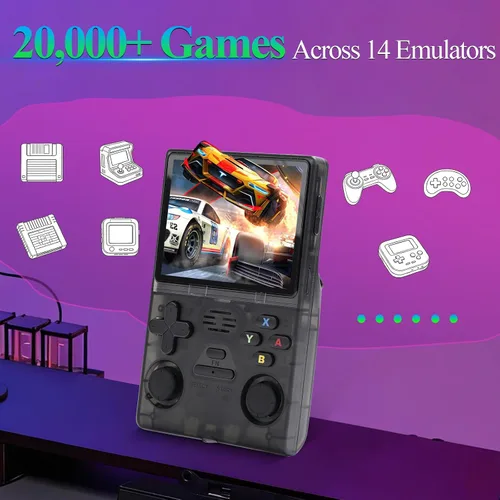 Vista 4 de Retrosnap - Consola de juegos portátil 2026, consola retro Snap Gaming Pro con 14 emuladores, más de 20000 juegos precargados, pantalla IPS de 3.5