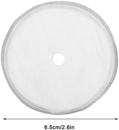 Vista 5 de Pantalla de filtro de repuesto para prensa francesa, paquete de 5 filtros universales de acero inoxidable de 2.6 pulgadas, filtros de malla