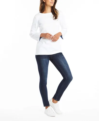 Vista 2 de Nautica Camisa 100% algodón de manga 34 para mujer