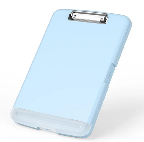 Vista 10 de Rimilak Portapapeles de plástico con almacenamiento, portafolio de enfermería de alta capacidad 8.5 x 11 con soporte para bolígrafo, tamaño 14.2 x