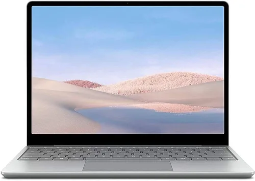 Vista 2 de Microsoft Surface Laptop Go 12.4" portátil con pantalla táctil, Intel Quad-Core i5-1035G1, 4 GB de RAM, 64 GB eMMC, cámara web, Win 10, Bluetooth