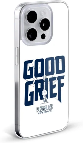 Vista 2 de Head Case Designs Funda de gel con licencia oficial de Peanuts Charlie Brown Good Grief Rock Tees [protección de grado militar] compatible con Apple