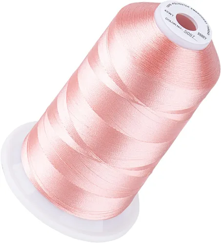 Vista 37 de Simthread 5500 yardas de hilo de bordar, 5000M de alto rendimiento 40WT 100% hilo de poliéster – 170+ colores vívidos, clasificado de alta velocidad
