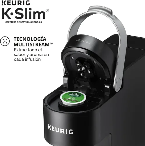 Vista 4 de Keurig K-Slim CoffeeFeer, Brewer de café Single Stefer K-CUP POD, 8 a 12oz. Tamaños de preparación, negro