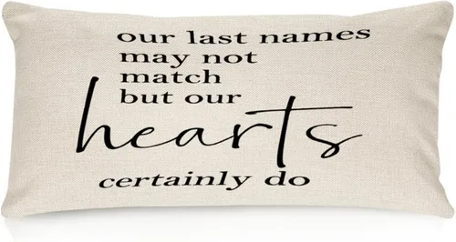 Vista 5 de Better When We are Together - Fundas de almohada lumbar de 12 x 20 pulgadas con citas divertidas de algodón y lino para sofá, decoración de sala