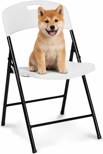 Vista 13 de Oline Silla Plegable, Sillas Plegables de Plástico para Interior y Exterior, Comerciales, Apilables, Plegables, para Invitados, para Eventos