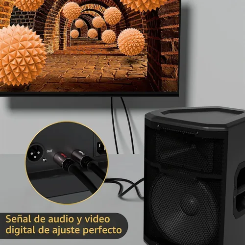 Vista 4 de Cable RCA a 1/4 de pulgada de 4 pies, cable de interconexión de audio estéreo dual TS de 1/4 de pulgada a RCA dual, 23 AWG, 0.079 x 0.250 in