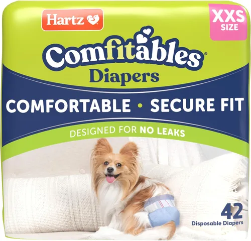 Vista 21 de ¡Nuevo! Hartz Comfitables Pañales desechables para perros, talla XXS, 12 unidades, ajuste cómodo y seguro, fáciles de colocar, súper absorbentes