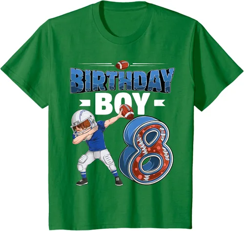 Vista 42 de Dabbing Boy - Camiseta de 8 años de fútbol americano americano, Negro, S
