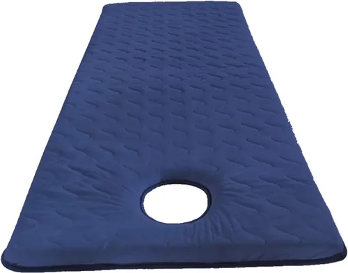 Vista 14 de Cojín de espuma viscoelástica para cama cuadrada, redonda, trapezoidal, para cama de spa, almohadilla de felpa para mesa de masaje, con orificio