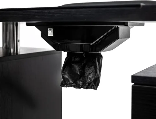 Vista 5 de DERMALOGIC Mesa de manicura Glass Glow Black II Salon Nail Table Salon Muebles y equipos, versión ligera