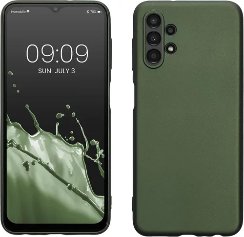 Vista 69 de kwmobile Funda compatible con Samsung Galaxy A12 - Funda protectora de silicona TPU suave y delgada - Azul Báltico