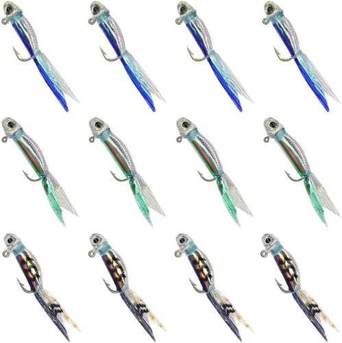Vista 8 de YZD Silverside Minnow Crappie Jig 12pieza(s)
