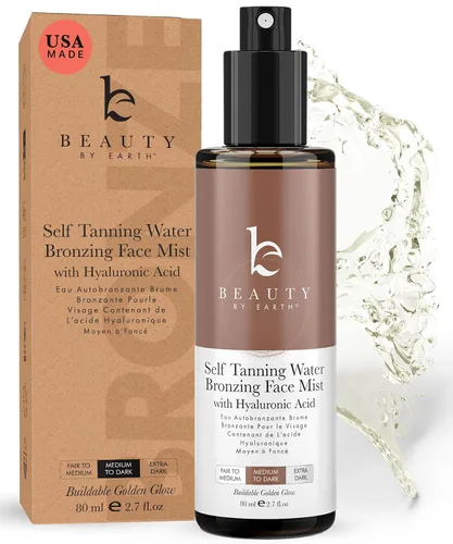 Vista 9 de Spray bronceador facial bronceador, agua de bronceado facial sin sol, fabricado en Estados Unidos con ingredientes naturales y orgánicos