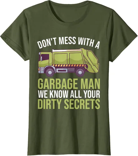 Vista 9 de Camiseta de camión de basura Don't Mess With A Basbage Man