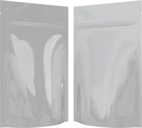 Vista 51 de Bolsas de barrera estilo Mylar – Cremallera con sellado térmico – 100 bolsas (negro brillante/transparente, 0.04 oz - 3 x 4.5 pulgadas)