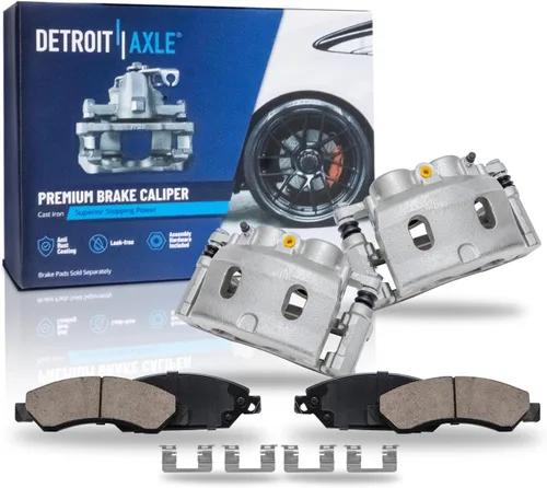 Vista 143 de Detroit Axle - Pastillas de freno para Avalanche Express Suburban Savana Yukon XL 1500 Chevy Tahoe GMC Cadillac Escalade, Pastillas de freno