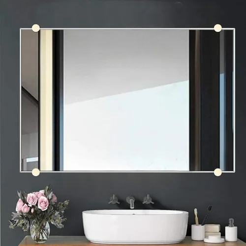 Vista 7 de AWEN Clips para Espejo de Vidrio Grueso de 5-11mm, Abrazaderas de Vidrio para Espejo Montado en Pared, Colgador de Espejo Dorado de Cobre Puro