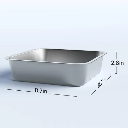 Vista 3 de ELS PET Tazón de repuesto de acero inoxidable de 54 oz para comederos