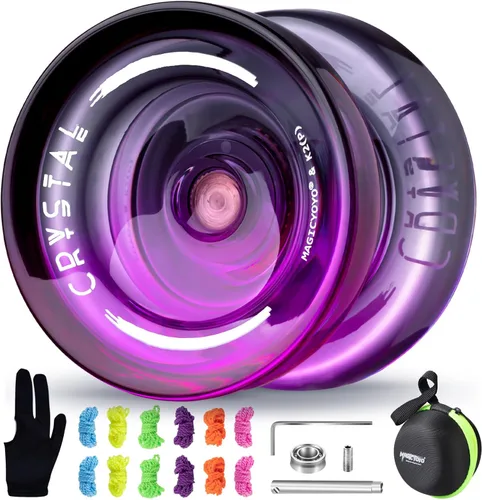 Vista 22 de MAGICYOYO K2 Responsive Yoyos para niños de 8 a 12 años, paquete de yoyo profesional de doble función con función de giro de dedo, yoyo profesional