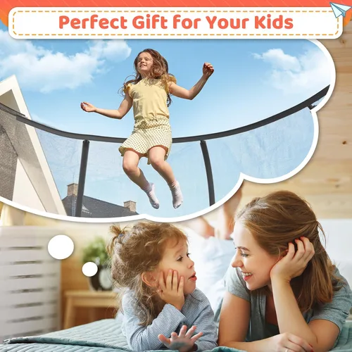 Vista 3 de Zevemomo - Trampolines de 8.0 pies, 10.0 pies, 12.0 pies, 14.0 pies, 16.0 pies, para exteriores, trampolines para niños y adultos, trampolines