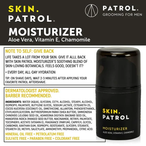 Vista 2 de Bump Patrol Hidratante diario para la piel, aloe vera, vitamina E, manzanilla protege contra golpes de afeitar, pelos encarnados - 1.68 onzas