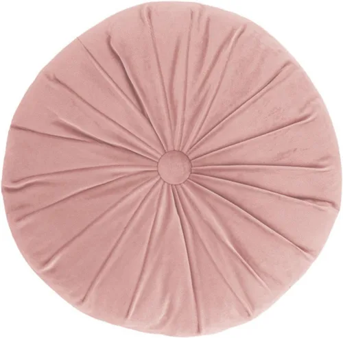 Vista 11 de MOJUN Almohada redonda de terciopelo de color sólido, almohada de piso de calabaza, decoración del hogar, cojín redondo plisado para sofá, silla