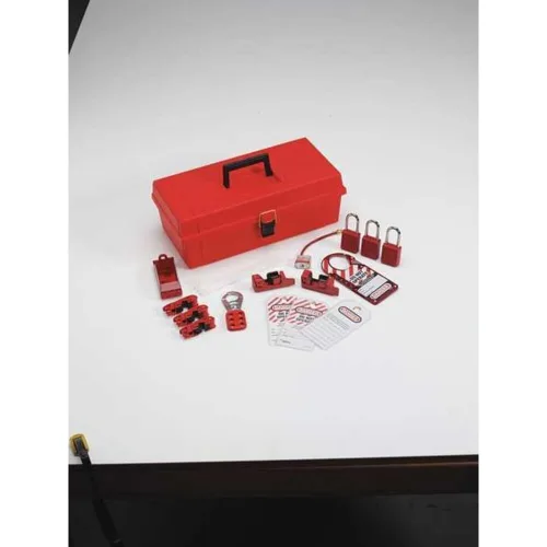 Vista 5 de Kit de aparatos eléctricos Masterlock 1457E410KA, bloqueo personal, candado maestro.