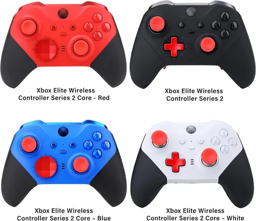 Vista 4 de Elite Series 2 Controller Accessories, 13 in 1 Metal Thumbsticks for Xbox One Elite Series 2, Gaming Accessory Replacement Parts Compatible with