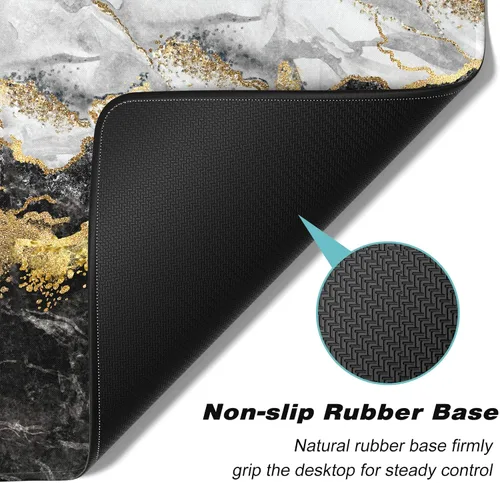 Vista 4 de Alfombrilla de mouse extendida para juegos, XXL grande de 30 x 14 pulgadas, alfombrilla de mouse para teclado de computadora grande, almohadilla