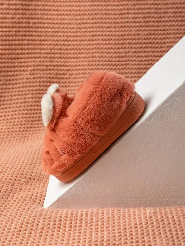 Vista 6 de Zapatillas de conejo suave para niños y niñas