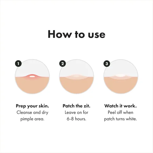 Vista 4 de Mighty Patch™ Invisible+ Patch - Parches hidrocoloides para acné invisibles de día para cubrir espinillas y marcas, pegatinas ultra finas para cara