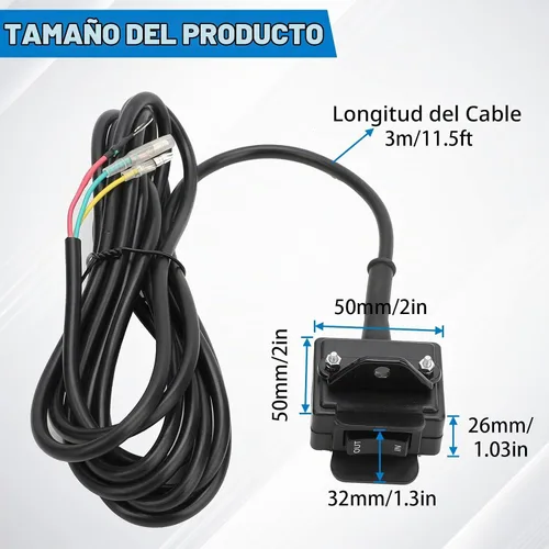 Vista 2 de Interruptor de malacate de 12V con soporte de montaje, interruptor basculante de pulgar para ATV UTV Polaris Sportsman RZR Warn Badlands Arctic Cat