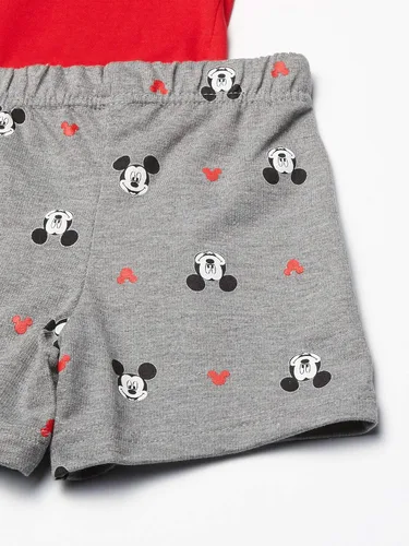 Vista 3 de Disney Mickey Mouse - Conjunto de camiseta y pantalones cortos para bebé a niño grande