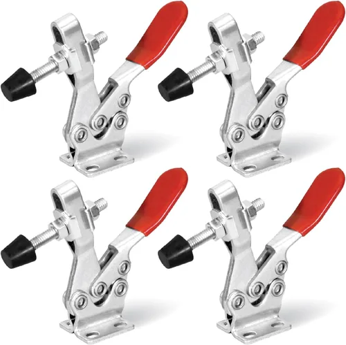 Vista 10 de POWERTEC Abrazadera de palanca grande de 6 pulgadas con tuercas y arandelas, pie de abrazadera de gran tamaño compatible con abrazaderas de palanca