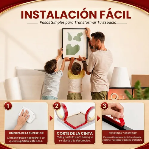 Vista 5 de Ohayooz Cinta extra fuerte de doble cara resistente de 10 pies