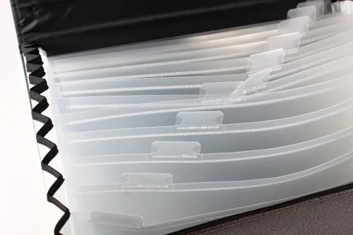 Vista 6 de Organizador de archivos personalizado de piel sintética, soporte para documentos prescindible para hombres, tamaño A4, carpeta de archivos