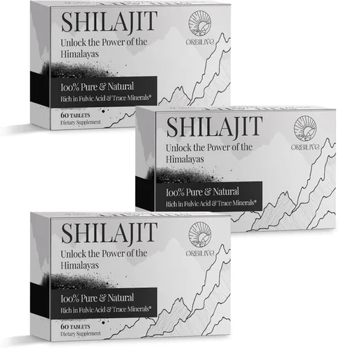 Vista 10 de Shilajit Tablets 1000 MG, 100% orgánico del Himalaya, suplemento Shilajit rico en ácido fúlvico y más de 85 minerales traza para hombres y mujeres