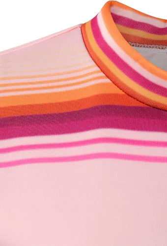 Vista 4 de iuracooy Enid Sinclair - Sudadera para disfraz de cosplay de miércoles, cuello alto, manga larga, a rayas