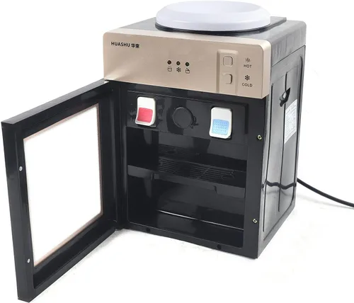 Vista 3 de Dispensador de enfriador de agua caliente y fría, con carga superior independiente para oficina en casa con 3 ajustes de temperatura, agua caliente
