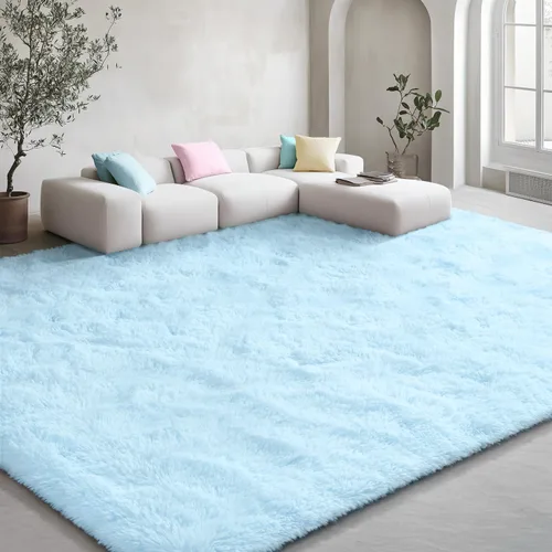 Vista 87 de EVOIONOS Alfombra Redonda Negra para Dormitorio, 4x4 Pies Alfombra de Área Circular Suave y Esponjosa para Sala de Estar, Alfombra Circular de Felpa